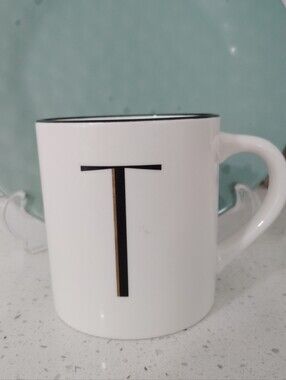Threshold Stoneware Mug - White with Black Logo